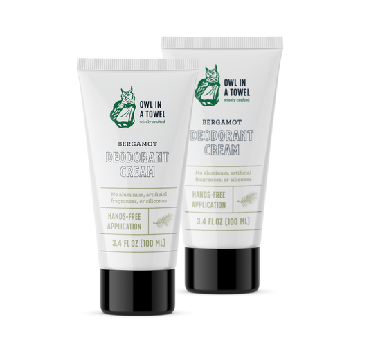 Bergamot Deodorant Cream (3.4 oz) - 2 pack