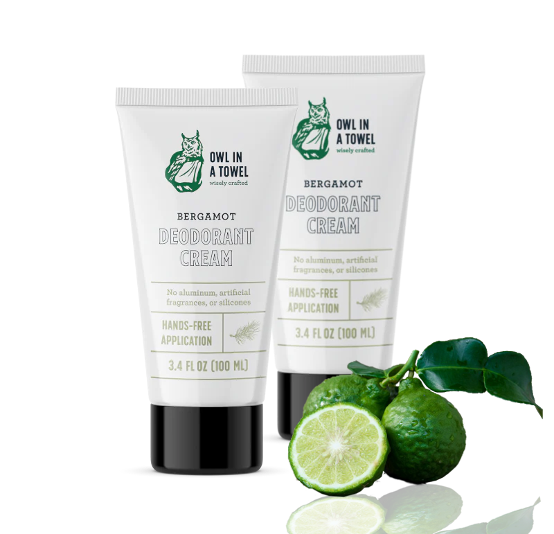 Bergamot Deodorant Cream (3.4 oz) - 2 pack