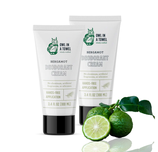 Bergamot Deodorant Cream (3.4 oz) - 2 pack