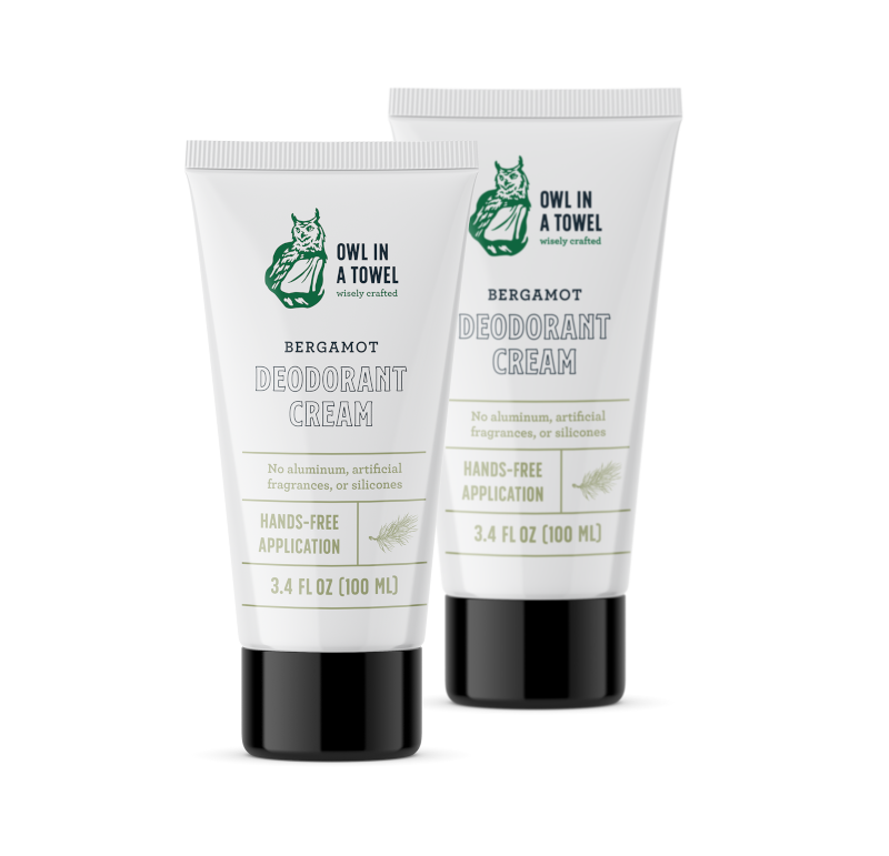 Bergamot Deodorant Cream (3.4 oz) - 2 pack